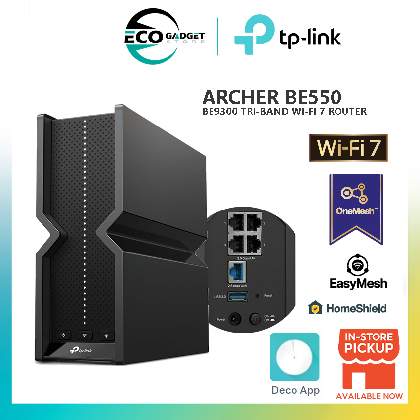 TP-Link Archer BE550 | BE9300 Tri-Band Wi-Fi 7 Router | Shopee Malaysia