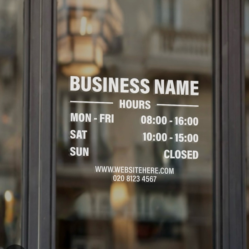 CUSTOMIZED WORDING STICKER FOR WINDOW SHOP/COFFEE SHOP | Shopee Malaysia