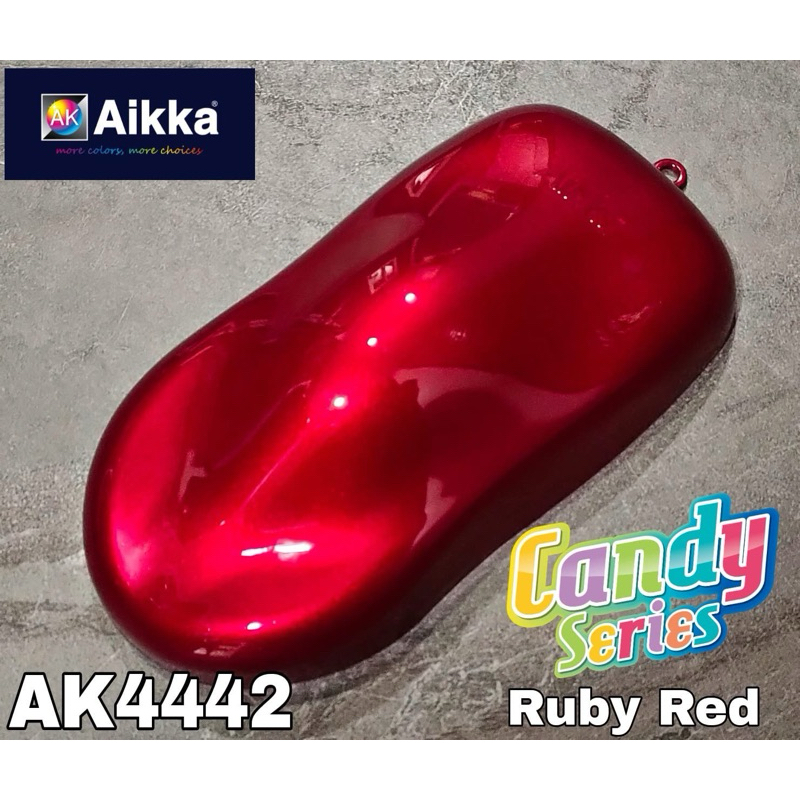 AIKKA PAINT 2K CANDY SERIES AK4442 (RUBY RED) | Shopee Malaysia