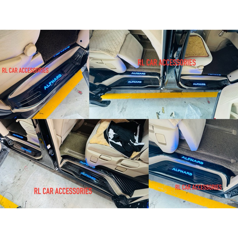 Toyota vellfire alphard anh20 foot door side step kick scuff 2008 2009 ...
