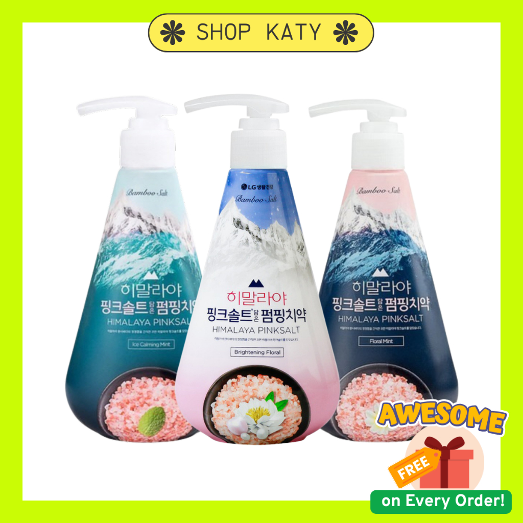 KOREA LG Himalaya Pink Salt Pumping Toothpaste 285g KOREA LG Toothpaste ...