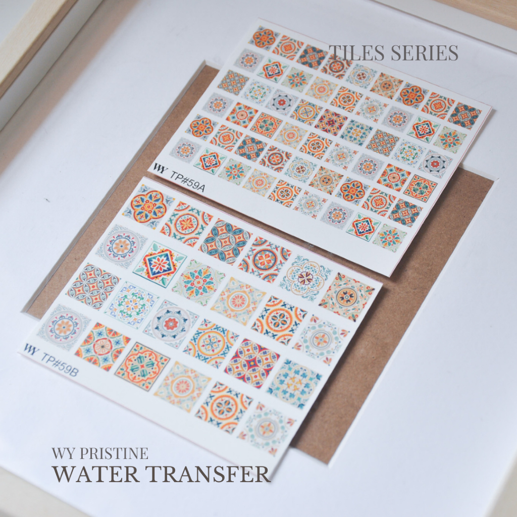 Asian Tiles Water Transfer Paper | Tiles Series | TP#58-59 (unbaked ...