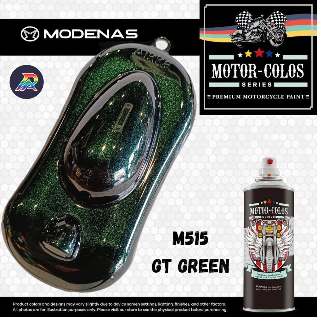 {MODENAS MOTOR} AIKKA Motor-Colos Series Aerosol Spray Color Code M515 ...