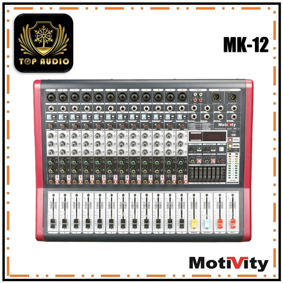 Motivity MK-12 Powered Mixer 12-Channel | Shopee Malaysia