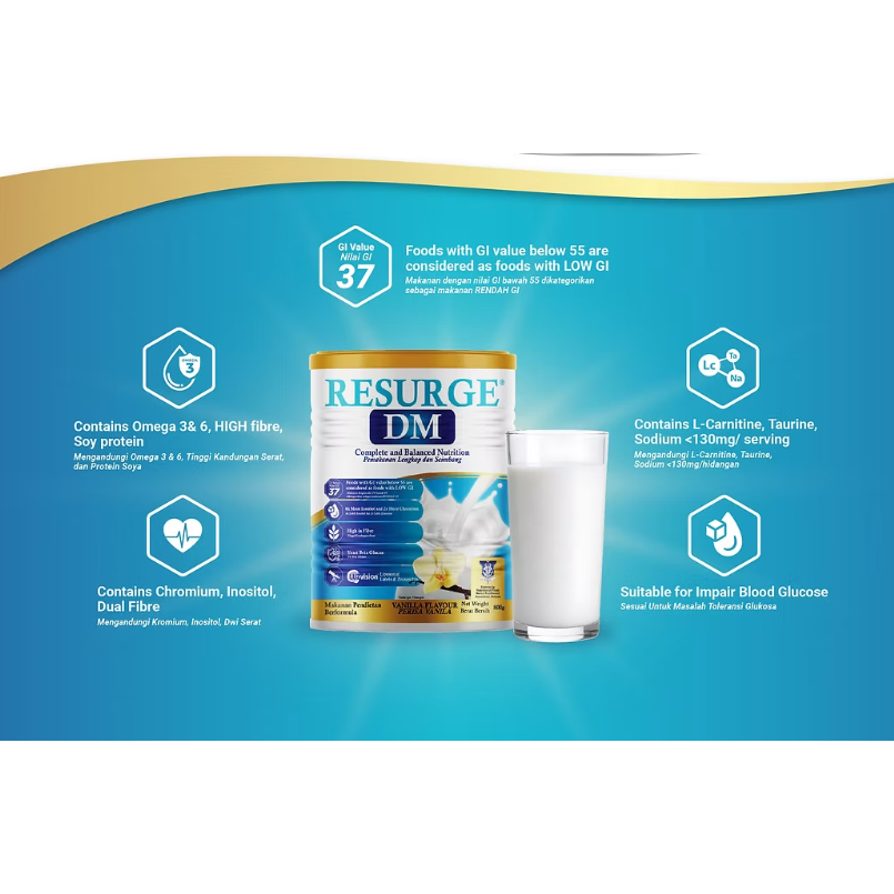 RESURGE DM COFFEE 800G | Complete & Balanced Nutrition | Shopee Malaysia