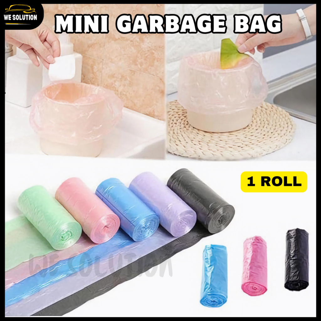 [WS] Mini Garbage Bag Rubbish Bag Plastic Beg (15PCS Per Roll) Bags ...