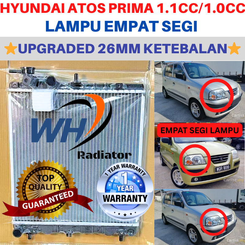 HYUNDAI ATOS PRIMA 1.0/1.1CC (26mm)Double Layer TOP QUALITY AUTO/MANUAL ...