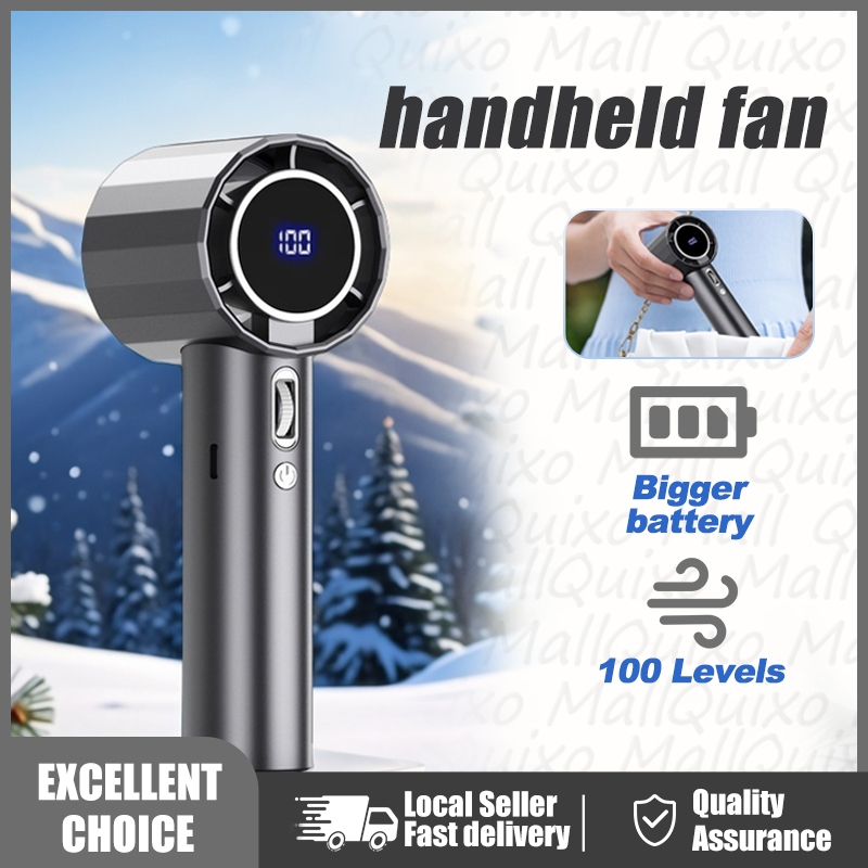 Portable Handheld Turbo Fan 6000mAh 100 Gear High-Speed Cooler ...
