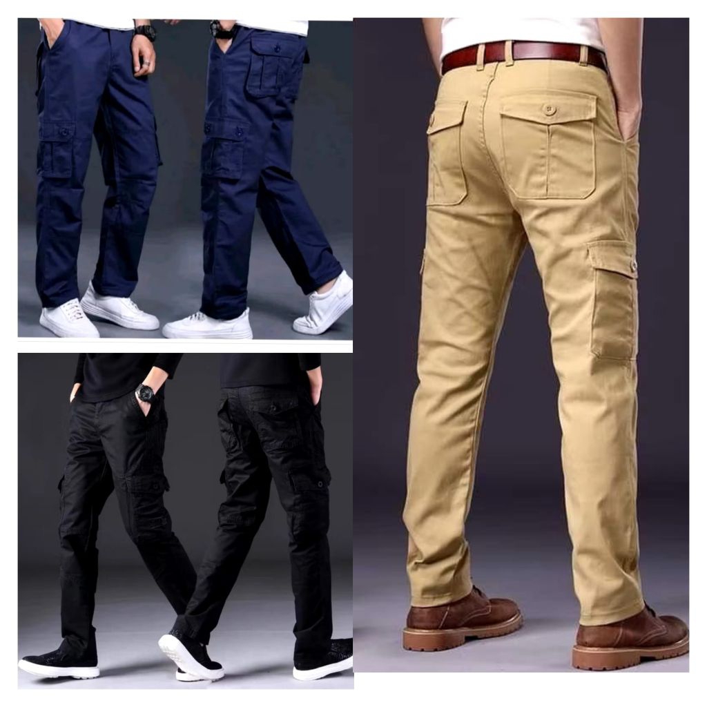 𝐑𝐞𝐚𝐝𝐲 𝐒𝐭𝐨𝐜𝐤] 👖Seluar Lelaki Kerja Strightcut Cargo pants 6 Pockets ...
