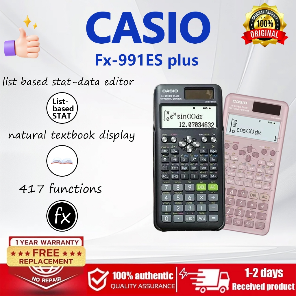 Casio Scientific Calculator Fx-991ES plus Calculator new - Main Image