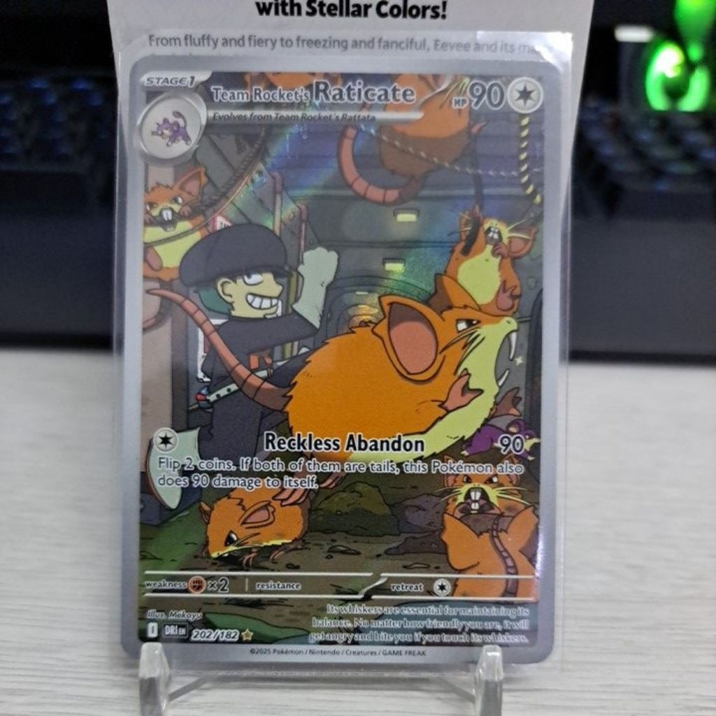 Pokemon TCG Team Rocket's Raticate (DRI)(Illustration Rare) | Shopee ...