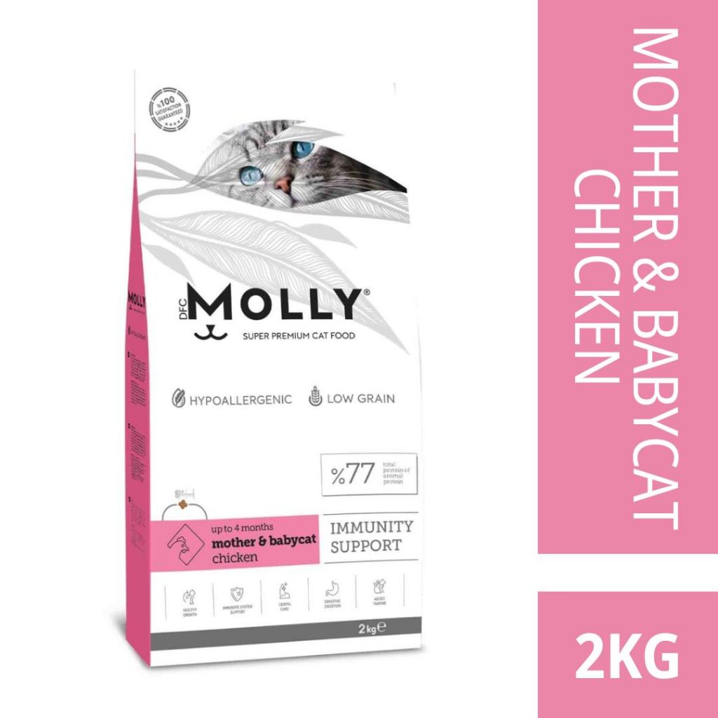 Molly Super Premium Cat Food For Adult & Kitten 2kg / Makanan