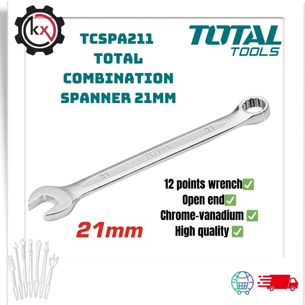 TCSPA211 Total Combination Spanner 21mm x 253mm | Shopee Malaysia