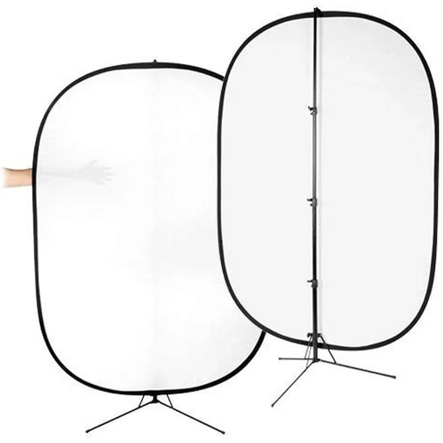Fotodiox 5'x7' Collapsible Soft Diffuser Panel kit w/Stand, for Outdoor ...