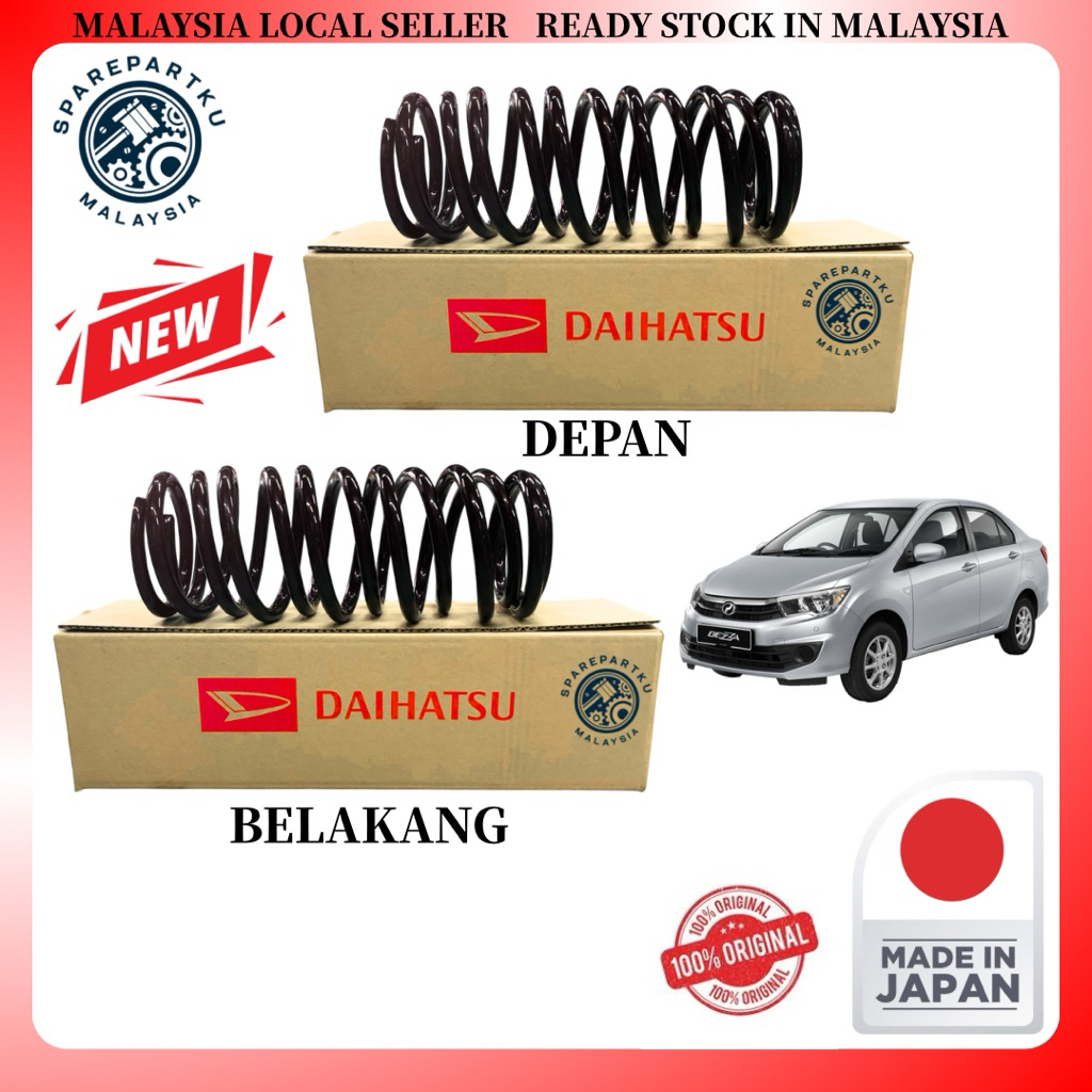 DAIHATSU JAPAN!!! PERODUA BEZZA 1.0 1.3 COIL SPRING ORIGINAL STANDARD ...