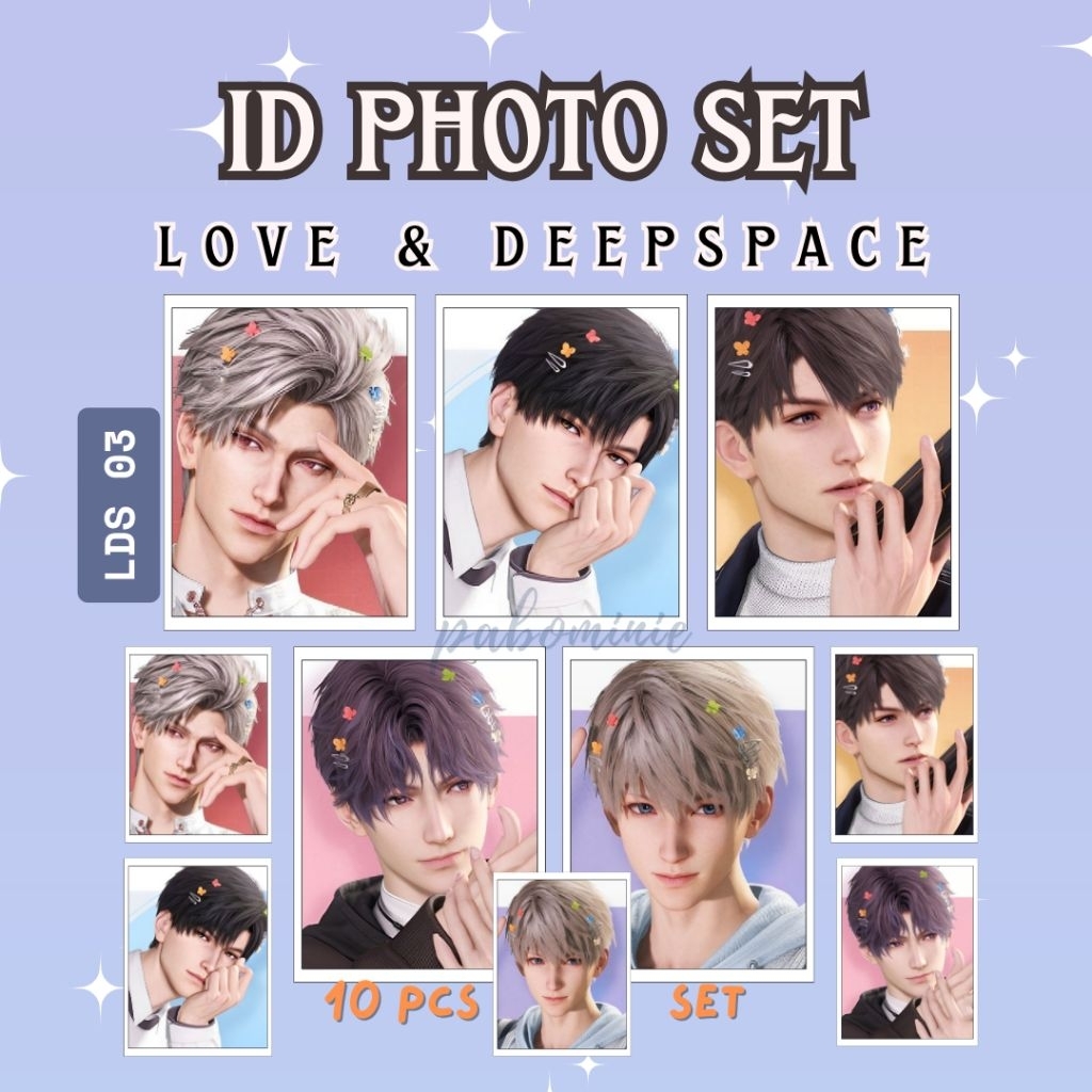 LOVE AND DEEPSPACE ID PHOTO SYLUS RAFAYEL LADS CALEB ZAYNE XAVIER