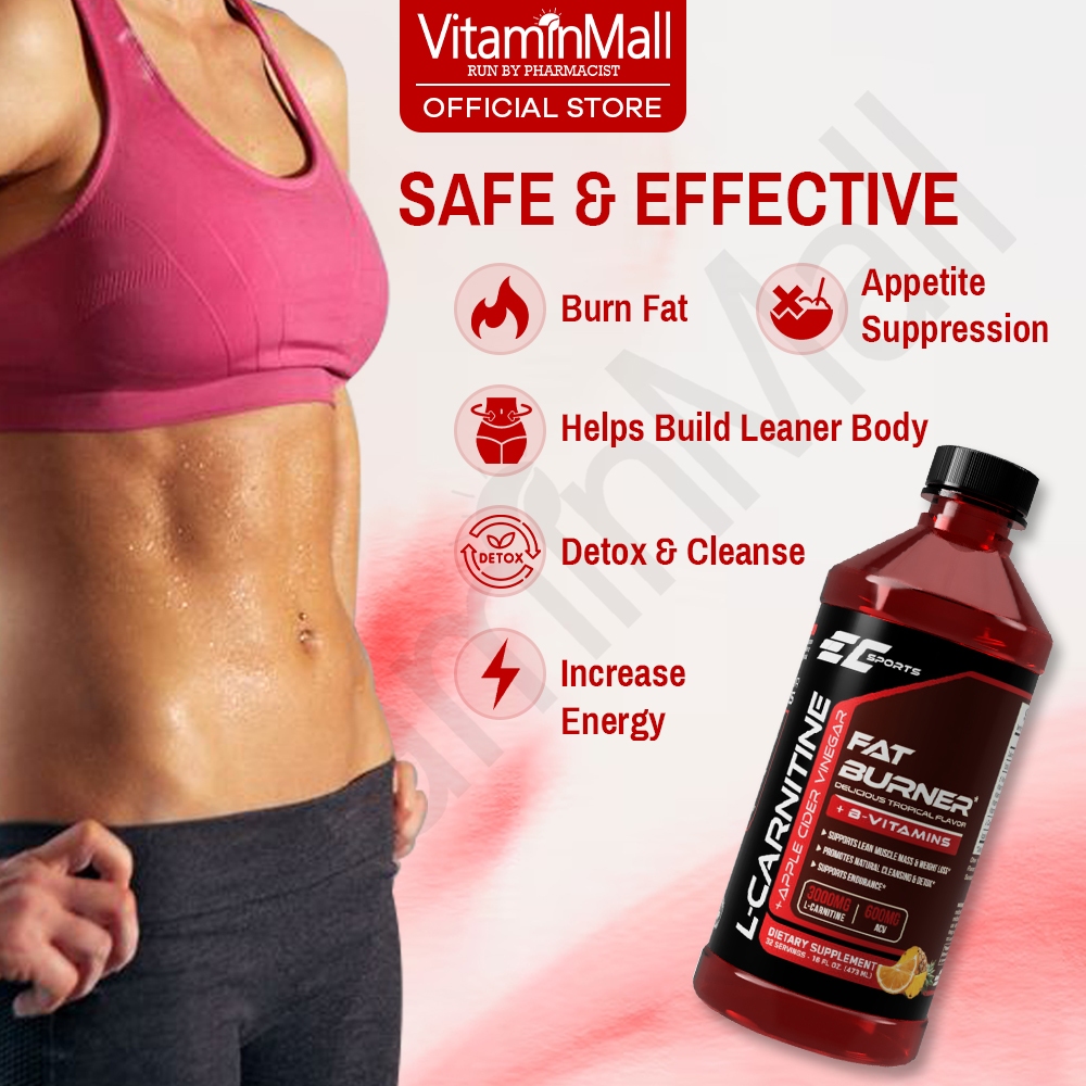 Ready Stock] EC Apple Cider Vinegar L Carnitine Belly Fat Burner - Slimming  Weight Loss Supplement | Shopee Malaysia