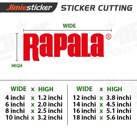 Sticker Rapala, Fishing Sticker, Sticker Mancing, Vinyl Sticker ...