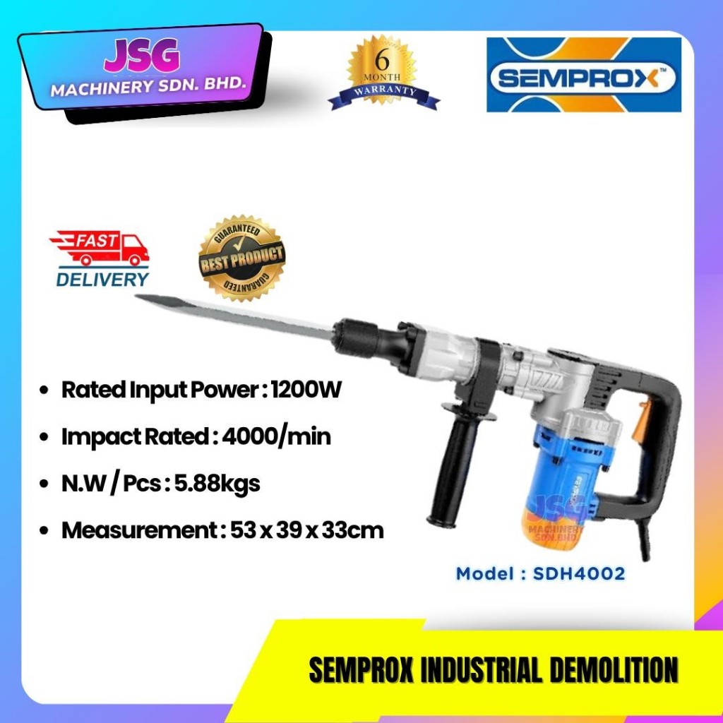 SEMPROX SDH4002 DEMOLITION HAMMER. | Shopee Malaysia