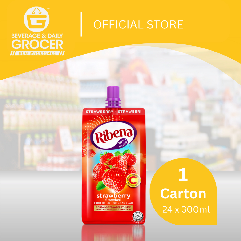 Ribena MOB 100% Strawberry 24 x 330ml | Shopee Malaysia