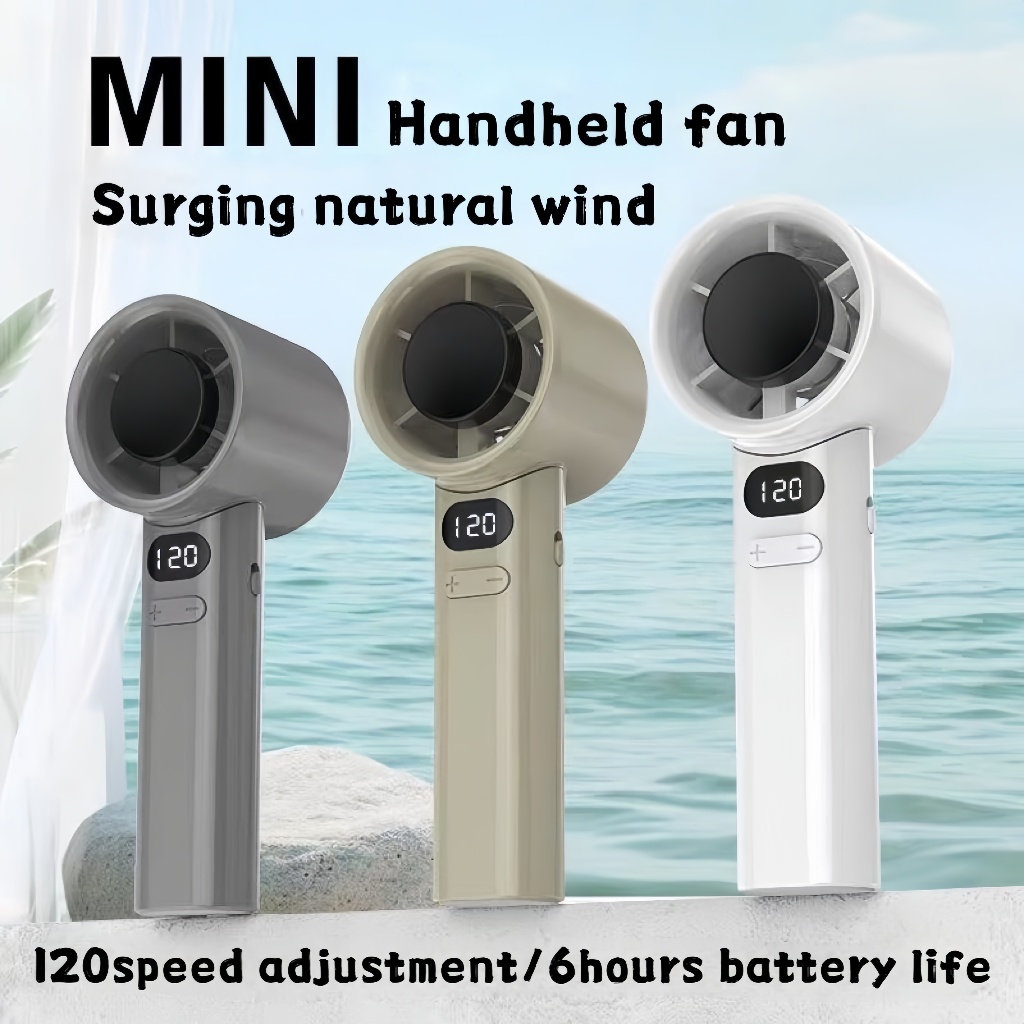 New handheld fan cooling small fan strong wind power long endurance ...