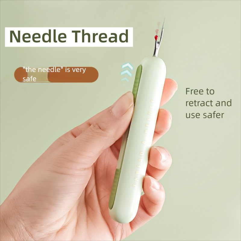 2 IN 1 Needle Threaders Removal Sewing Seam Rippers Stitching Manual ...