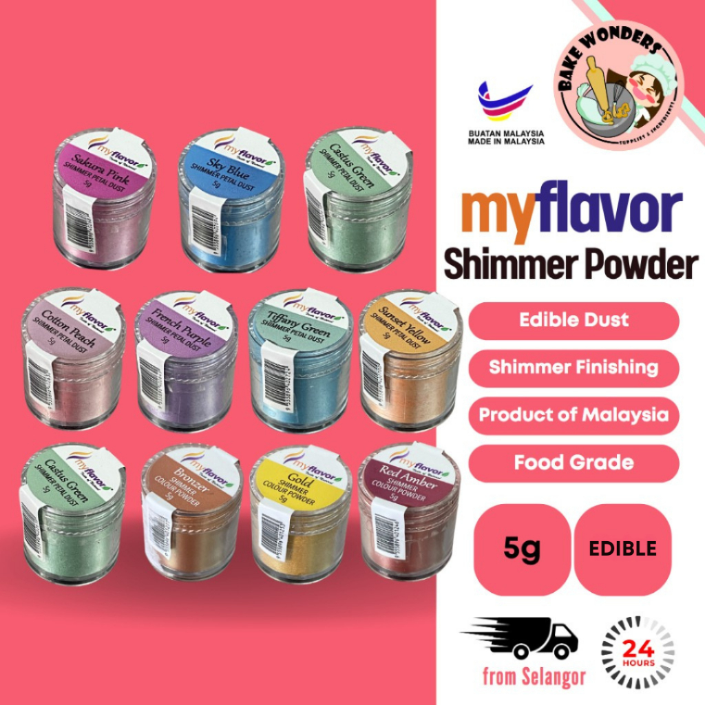 MyFlavor Shimmer Petal Dust / Shimmer Colour Powder / Food Colour ...