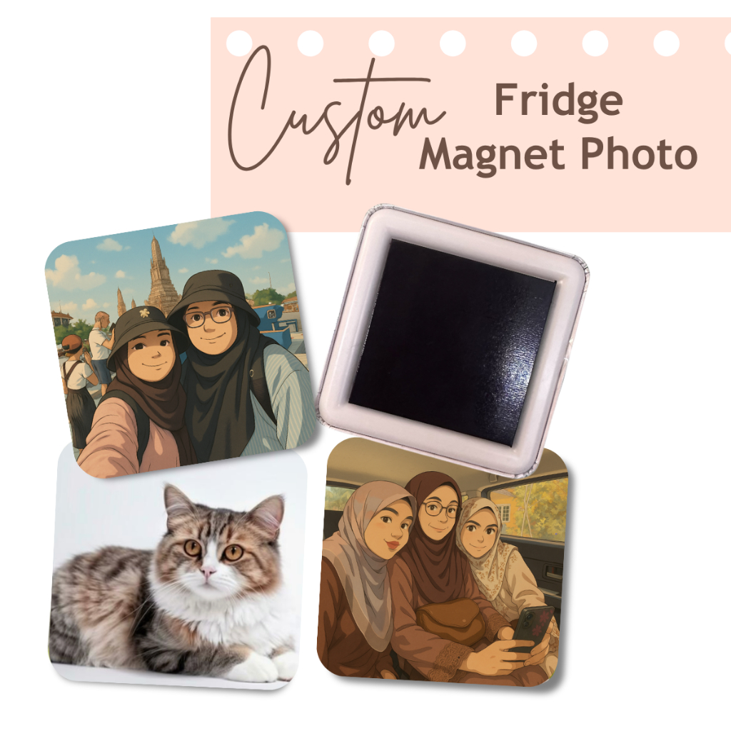 Custom Photo Fridge Magnet Square High Quality for Decor/Gifts/Personal ...