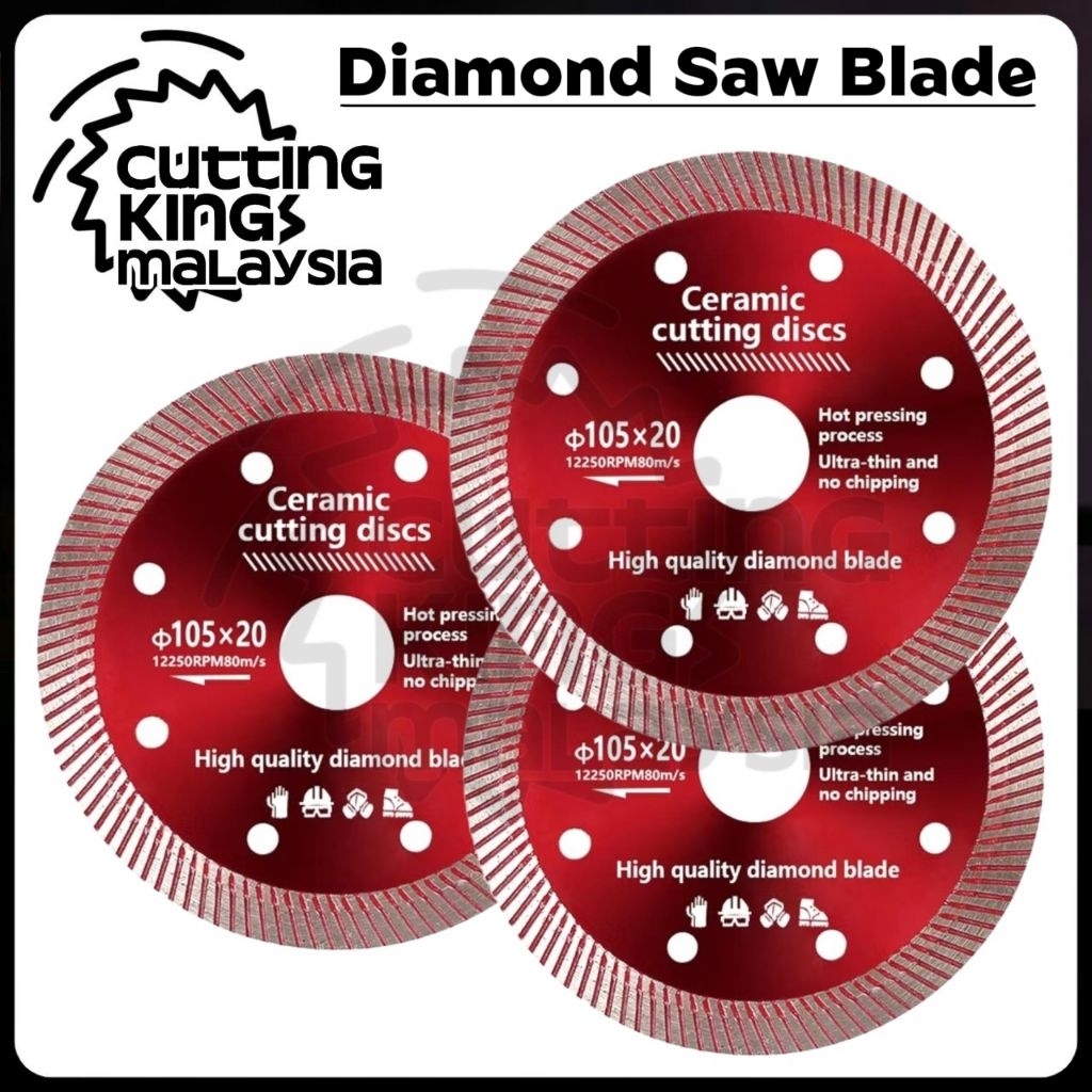 HIGHDRIL Diamond Tile Saw Blade - 5 Inch/125mm Cutting And Grinding - View #6
