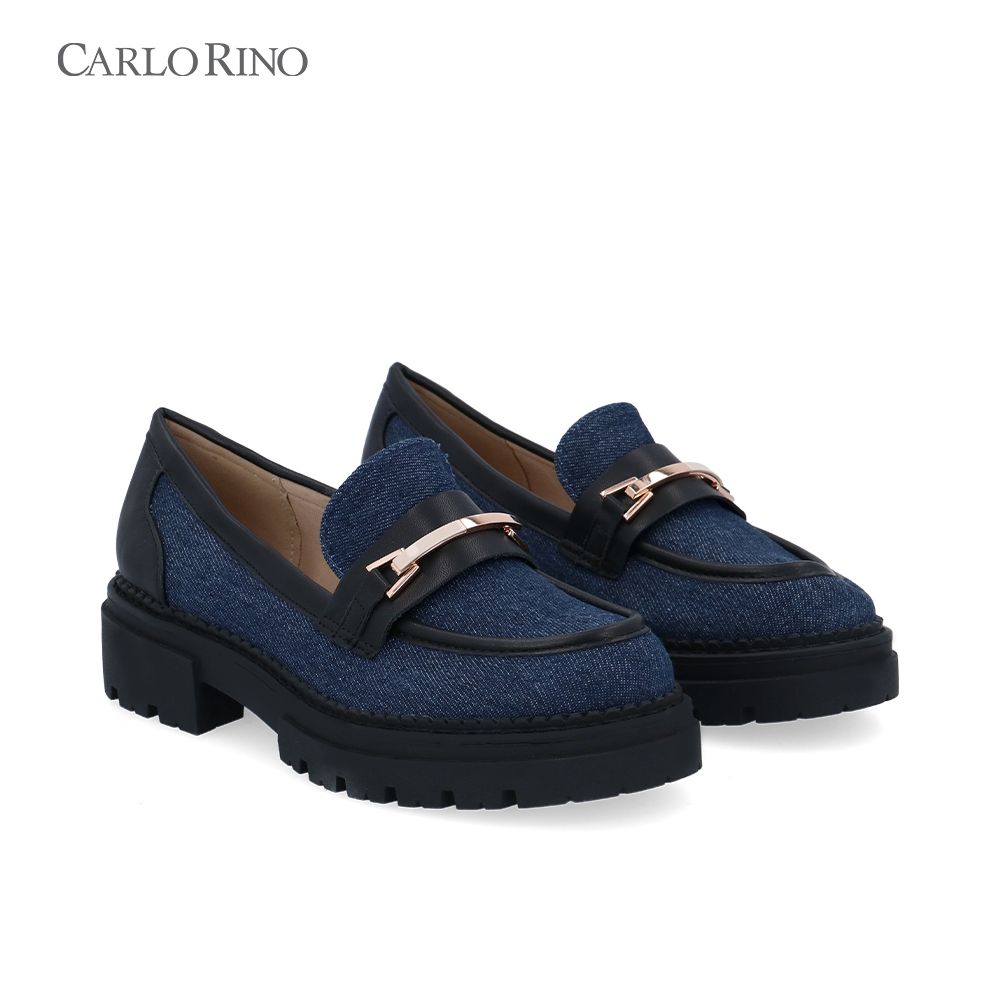 Carlo Rino CR Victoria Loafers - Dark Blue | Shopee Malaysia