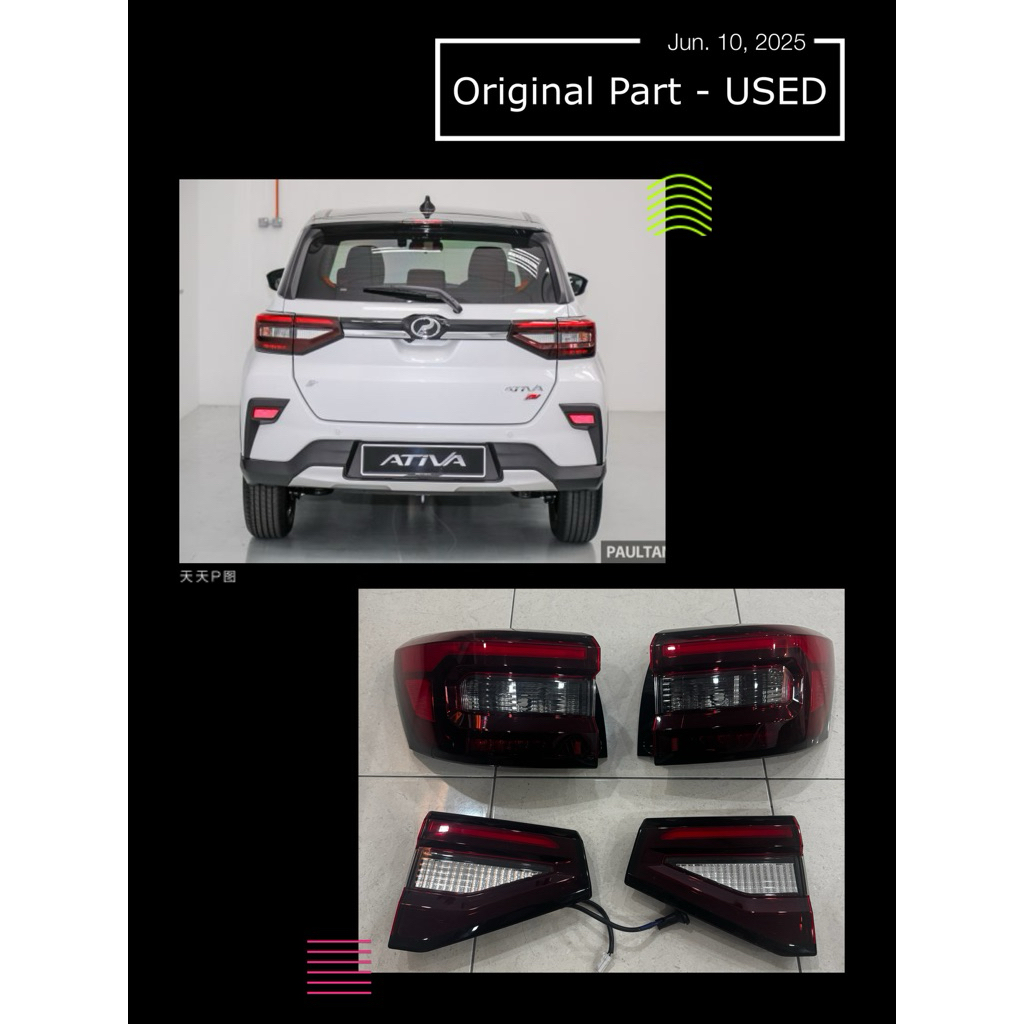 (SECOND-HAND100%Original )PERODUA ATIVA TAIL LAMP | Shopee Malaysia