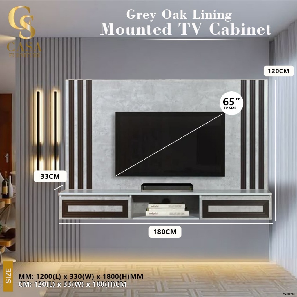 SIAP PASANG TV Cabinet / TV Media Storage Cabinet / Rak TV / Wall TV ...