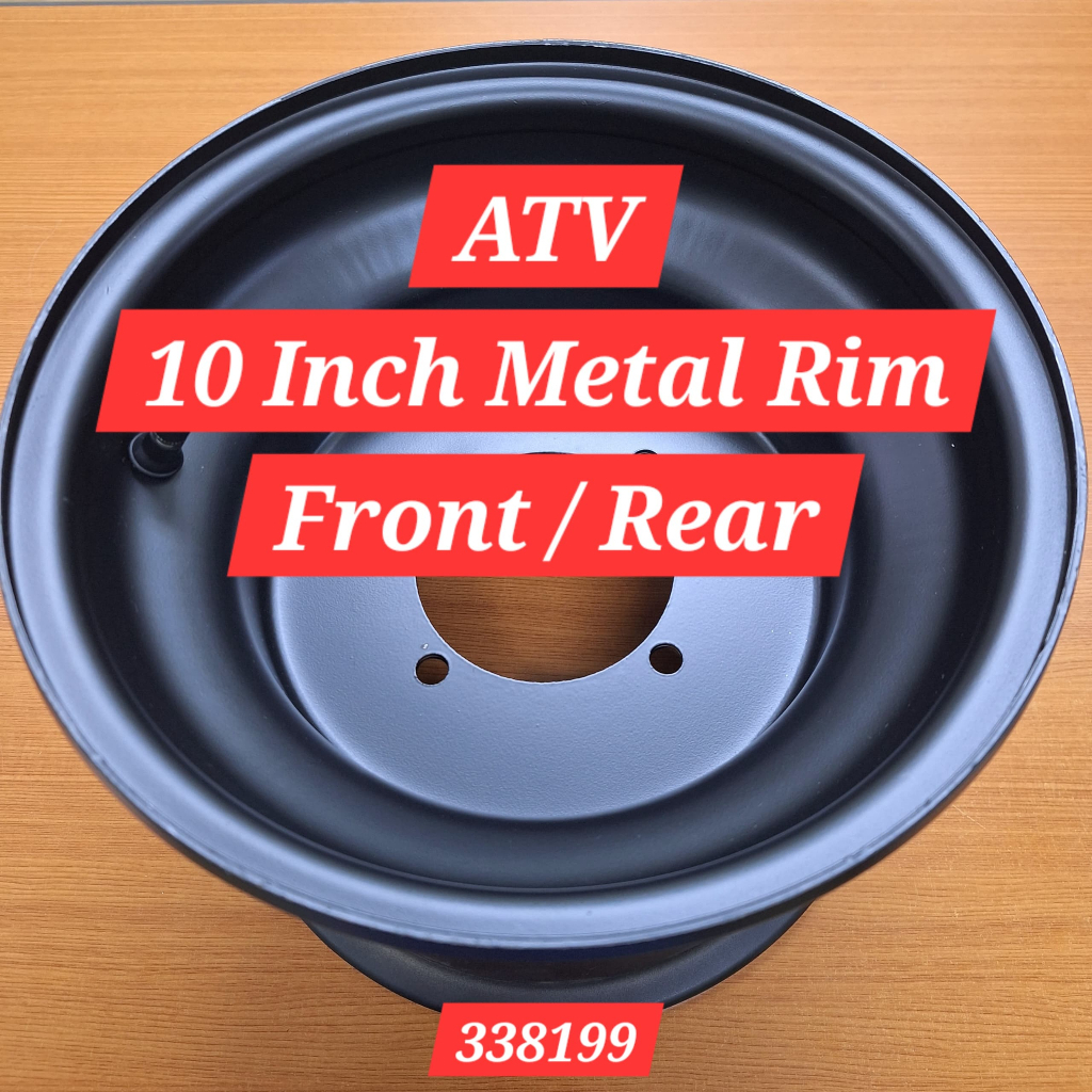 ATV 10 Inch Metal Rims - Front & Rear ( Wheel Hub 110 mm / 90mm ) - ATV ...