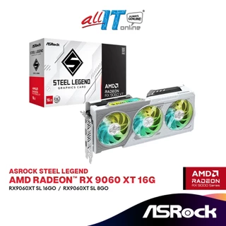 ASROCK AMD Radeon RX 9060 XT STEEL LEGEND 16GB / 8GB GDDR6 Graphics Card | 90-GA5JZZ-00UANF / 90-GA5ZZZ-00UANF