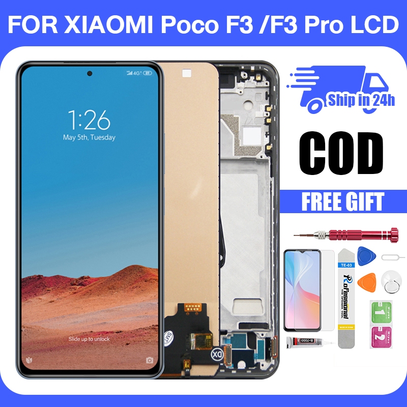 Original LCD with Frame for POCO F3/F3 PRO LCD Display Screen Touch ...