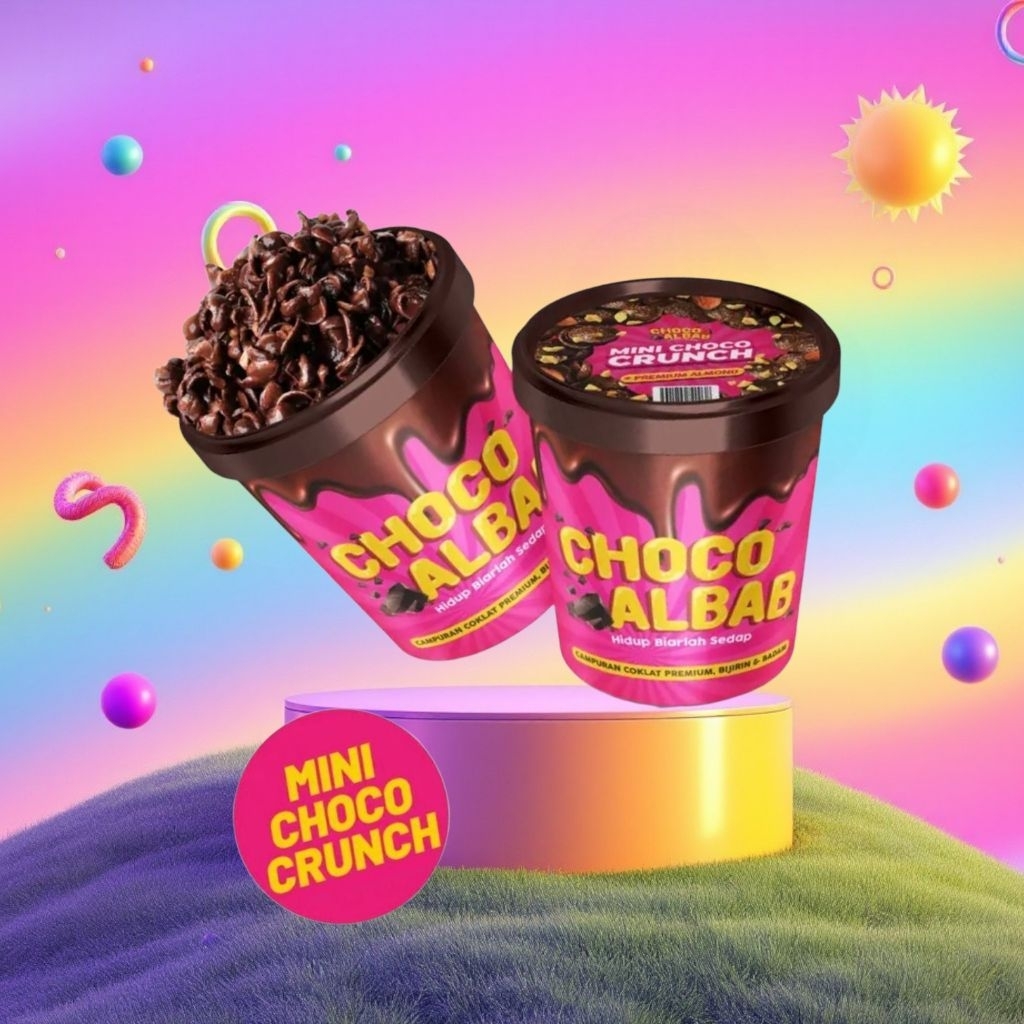 Choco Albab Chocotub Mini Choco Crunch Chocojar (1 tub) | Shopee Malaysia
