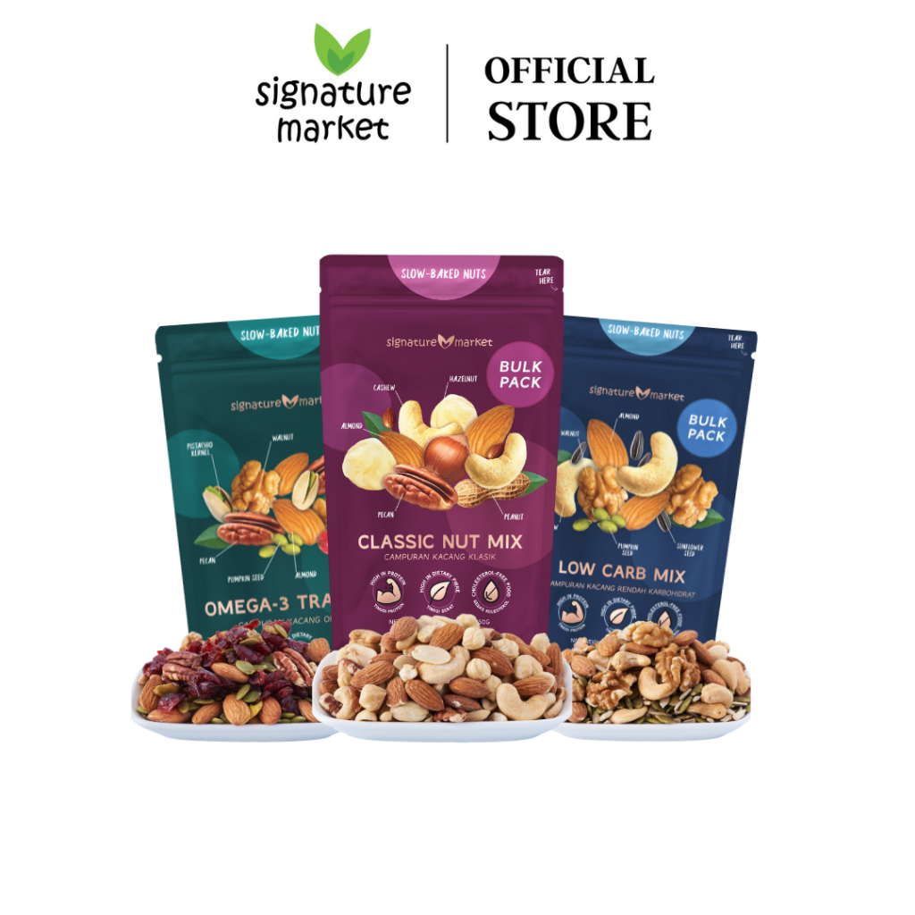 Signature Market 3x Best Seller (Bulk Packs)(3 items) (Classic Nut Mix ...