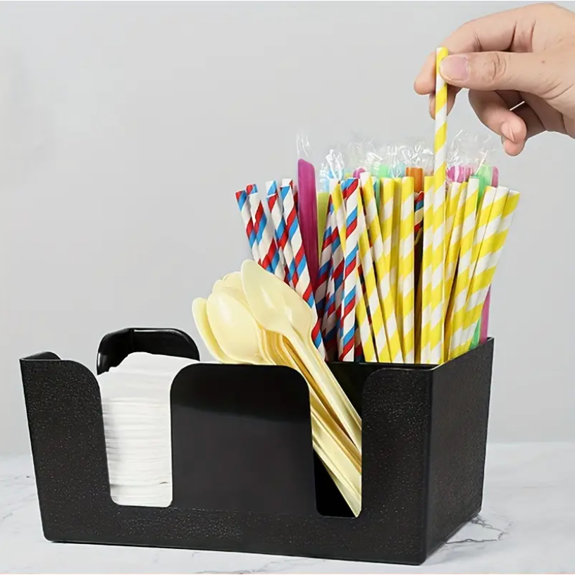 6 Compartment Counter Top Bar Caddy Counter Organize Barware Caddy ...