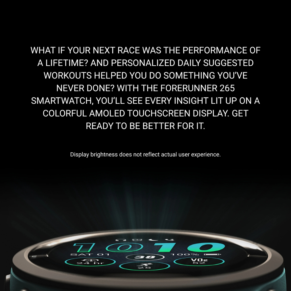 Garmin Forerunner 265 Smartwatch | AMOLED Display | Fitness Tracker ...