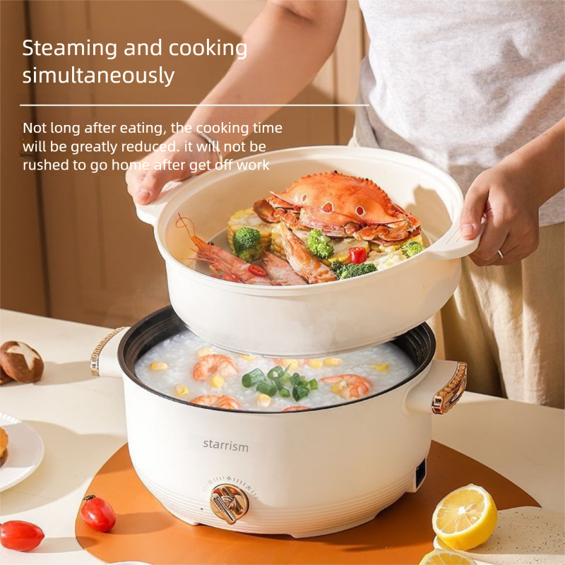 🔥Non Stick🔥 3 pin plug Electric Cooker Multifunction Frying Pan Mini ...