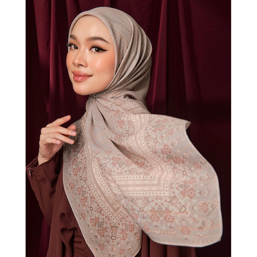TUDUNGRUFFLE KAFFIYEH / TATREEZ / ANIESHA 🇵🇸🇹🇷 ~ Printed Voile Square ~ Premium Cotton Voile
