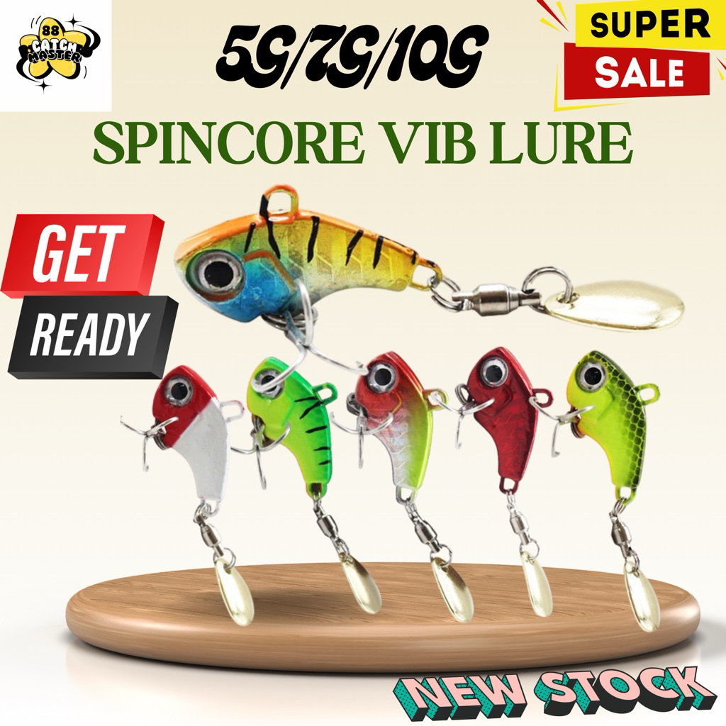 Metallo rotante VIB vibrazione esca Spinner cucchiaio esche da pesca 5