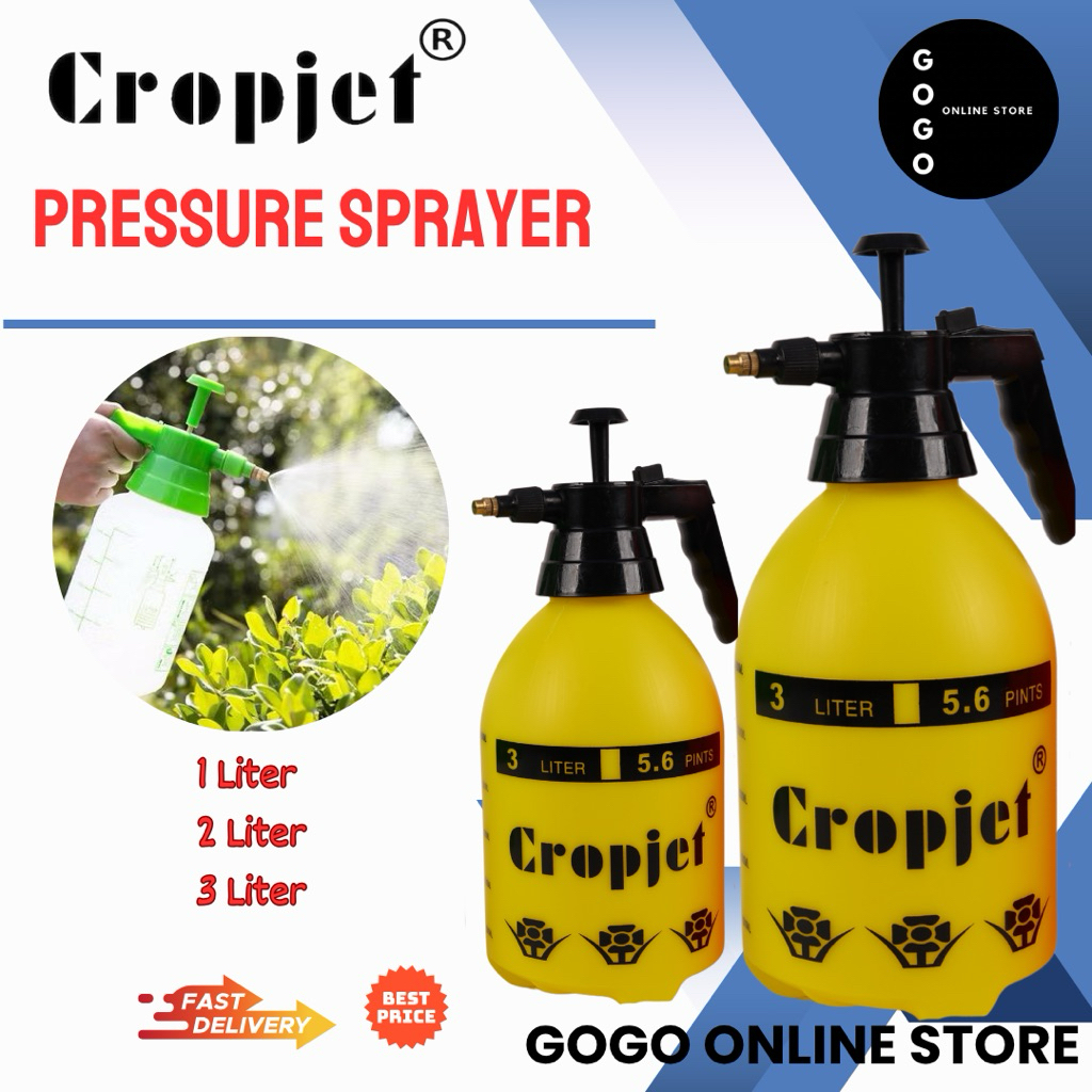 2 Liter Brass Nozzle Pressure Garden Sprayer Garden Pam Racun Manual ...