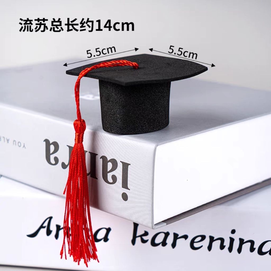 1pcs Mini mortar board/ Graduation cap felt mini topi konvo 迷你毕业帽子 ...