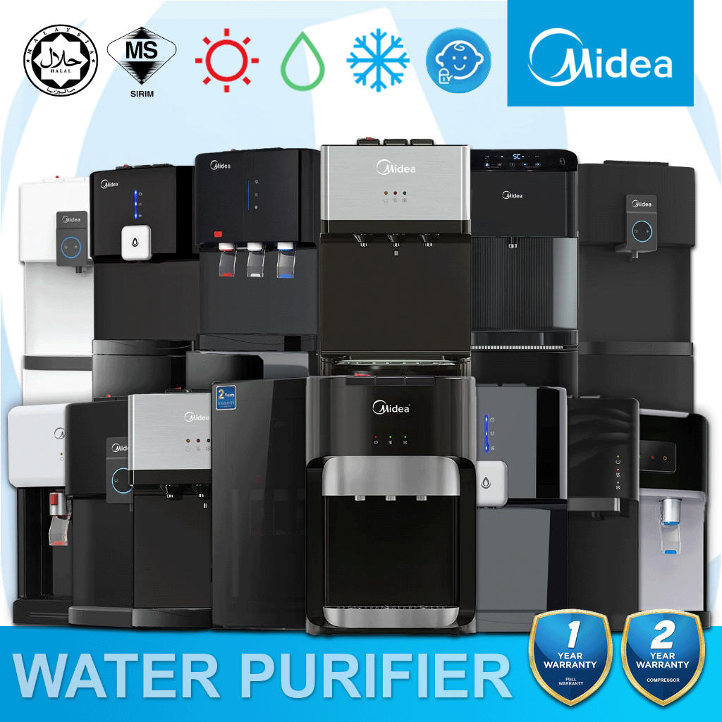 Midea Hot & Warm & Cold Water Dispenser Tabletop / Floorstanding with 4 ...