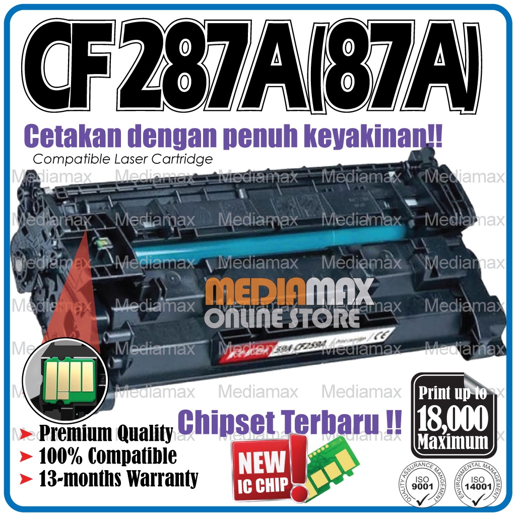 Compatible to HP CF287A LaserJet Pro M501 M501dn M501n M506 M506dh ...