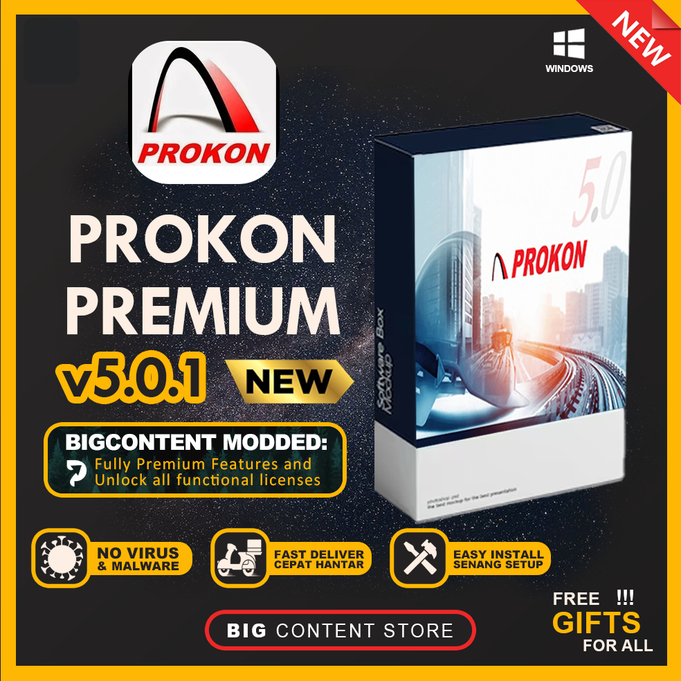 Prokon Pro v5.0 NEW for Windows PC 💯 EASY INSTALL 💯 LIFETIME PREMIUM 💯 ...