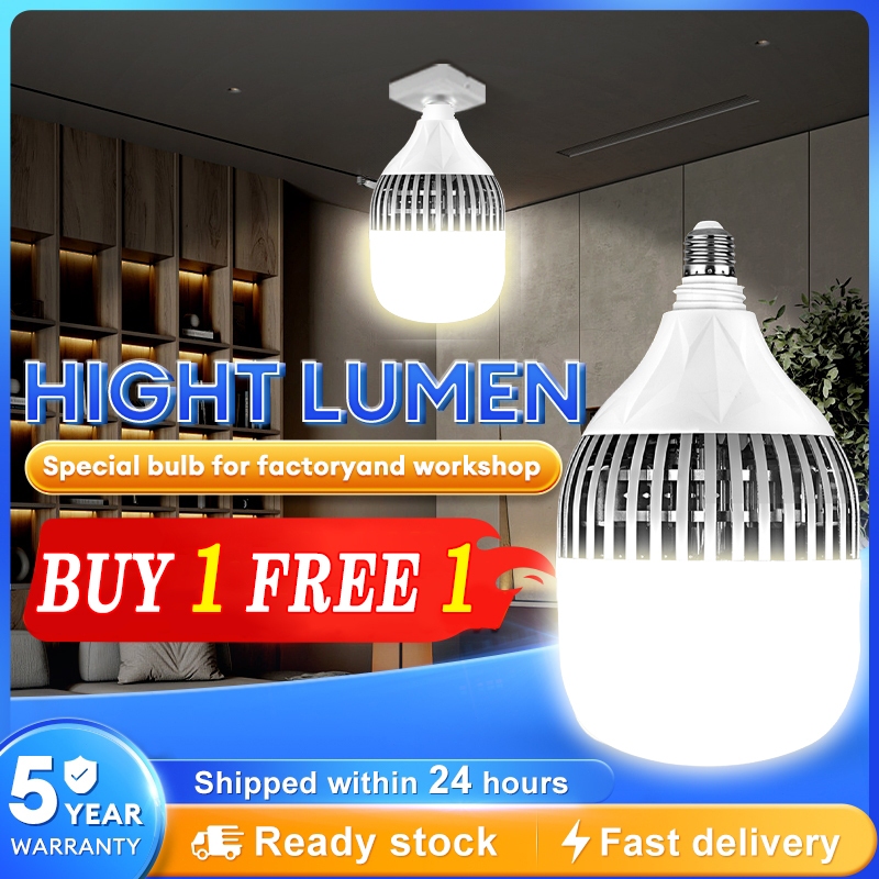 LED Bulb E27 Super Bright High Power 100W/200W/300W/500W Workshop Lamp ...