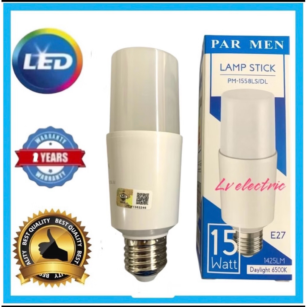 PAR MEN 15W LED STICK LAMP BULB ES27 6500k Daylight | Shopee Malaysia