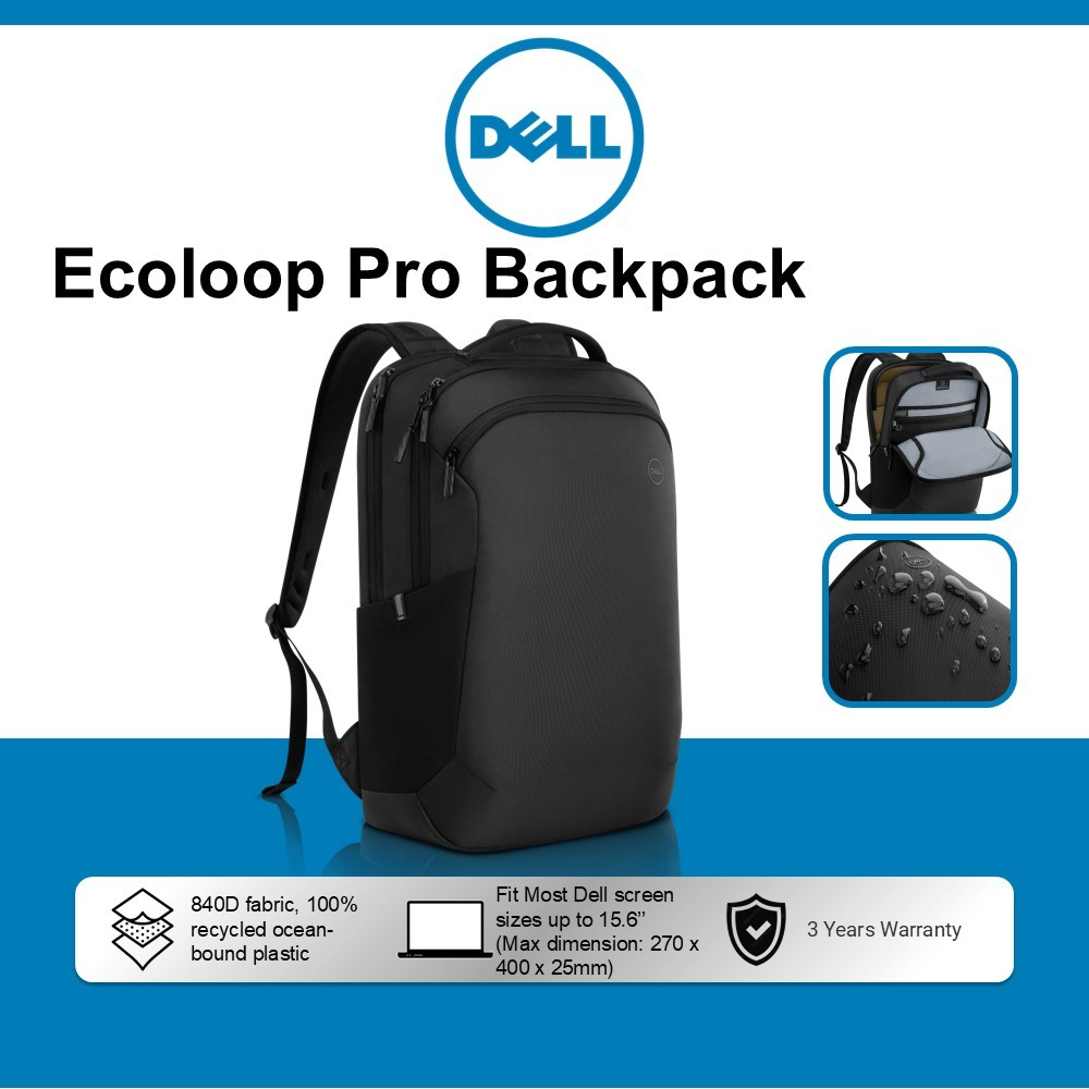 Dell Pro Ecoloop / Ecoloop Pro Backpack for Laptop up to 15.6